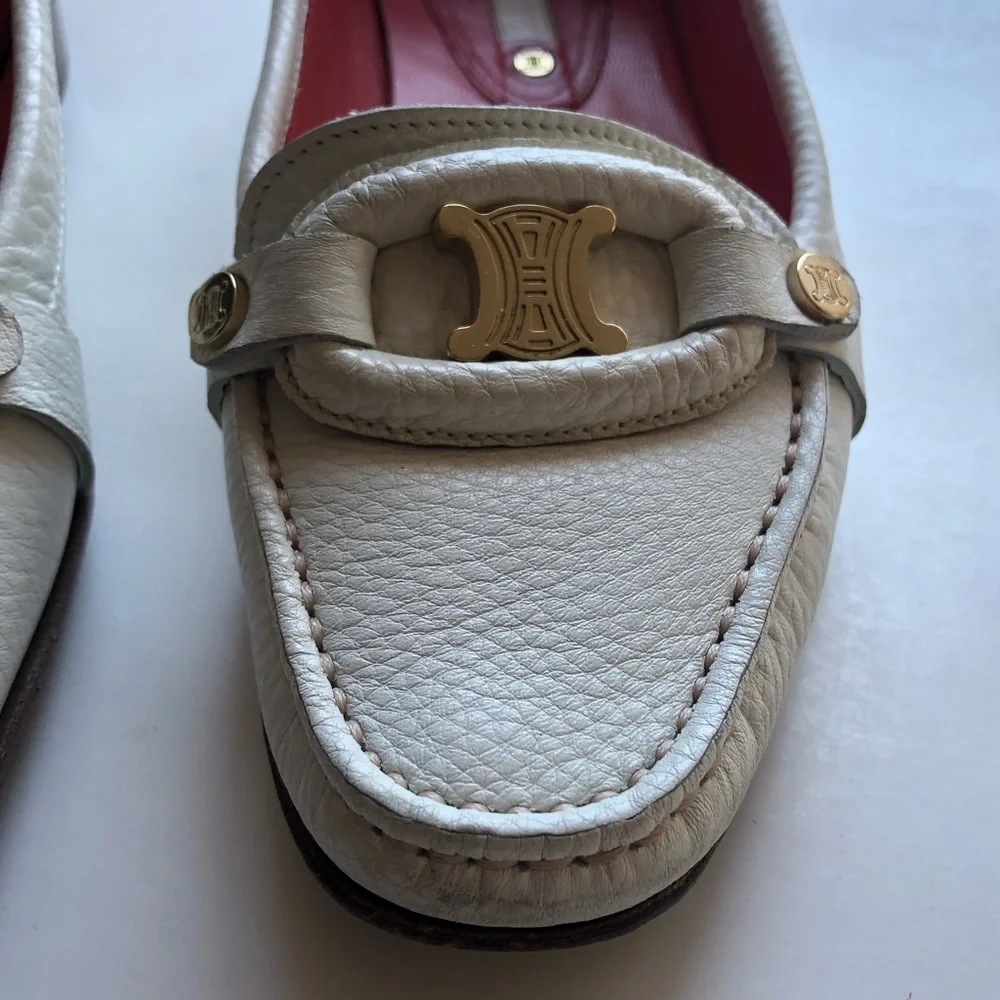 Celine Flat Loafer Slide On Shoes - Picture 5 of 12